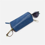 Spark Double Eyeglass Case in Polished Leather