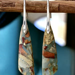 Natural Imperial Stone Dangle Earrings