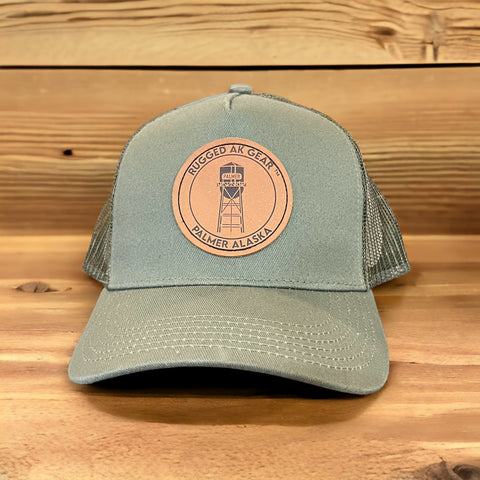 Olive Water Tower Rugged Ak Gear Hat
