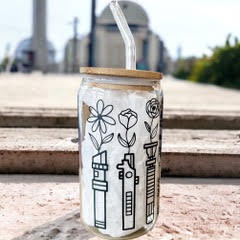 Light Saber Beer Can Glass
