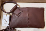 Sable Wristlet in Pebbled Leather