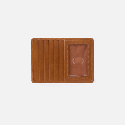 Euro Slide Card Case in Polished Leather