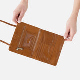 Jill Wallet Crossbody in Polished Leather