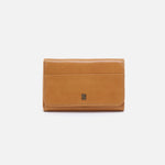 Jill Trifold Wallet in Polished Leather