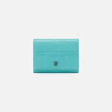 Jill Mini Tri-Fold Wallet in Polished Leather