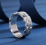 Paisley Design Silver Plated Ring