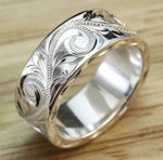 Paisley Design Silver Plated Ring