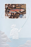 Rainbow Trout & Rod Card