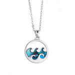 Sounds of The Sea Cresting Wave Necklace