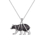 Mountain & Earth Black Bear Necklace