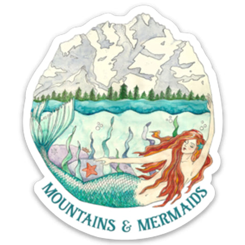 Mountain & Mermaid Stickers