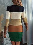Striped Color Block Dress