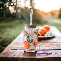 Oranges Beer Can Glass