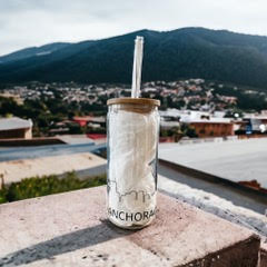 Anchorage Beer Can Glass
