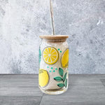 Lemons Beer Can Glass