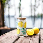 Lemons Beer Can Glass