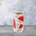 Watermelon Beer Can Glass