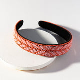 Pink and Coral Chevron Headband