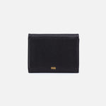 Lumen Medium Bifold Compact Wallet in Pebbled Leather