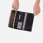Black Vintage Hide Rachel Continental Wallet - Northern Lilly