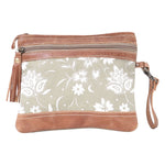 Myra Green N Tan Pouch - Northern Lilly