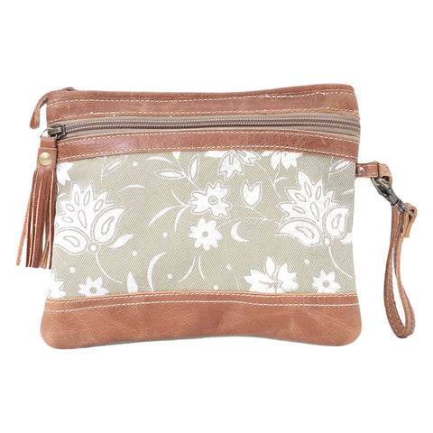 Myra Green N Tan Pouch - Northern Lilly