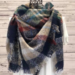 Plaid Blanket Scarf - Northern Lilly
