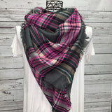 Plaid Blanket Scarf - Northern Lilly