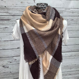 Plaid Blanket Scarf - Northern Lilly